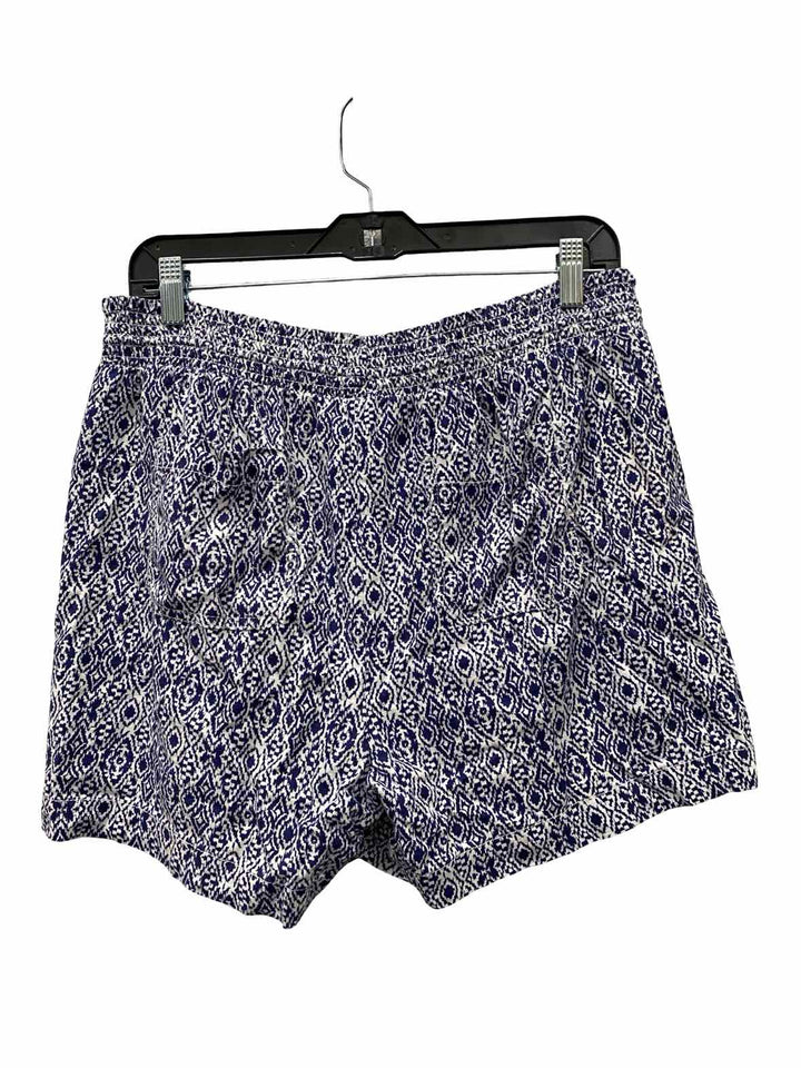 BRIGGS Size L Blue White Shorts