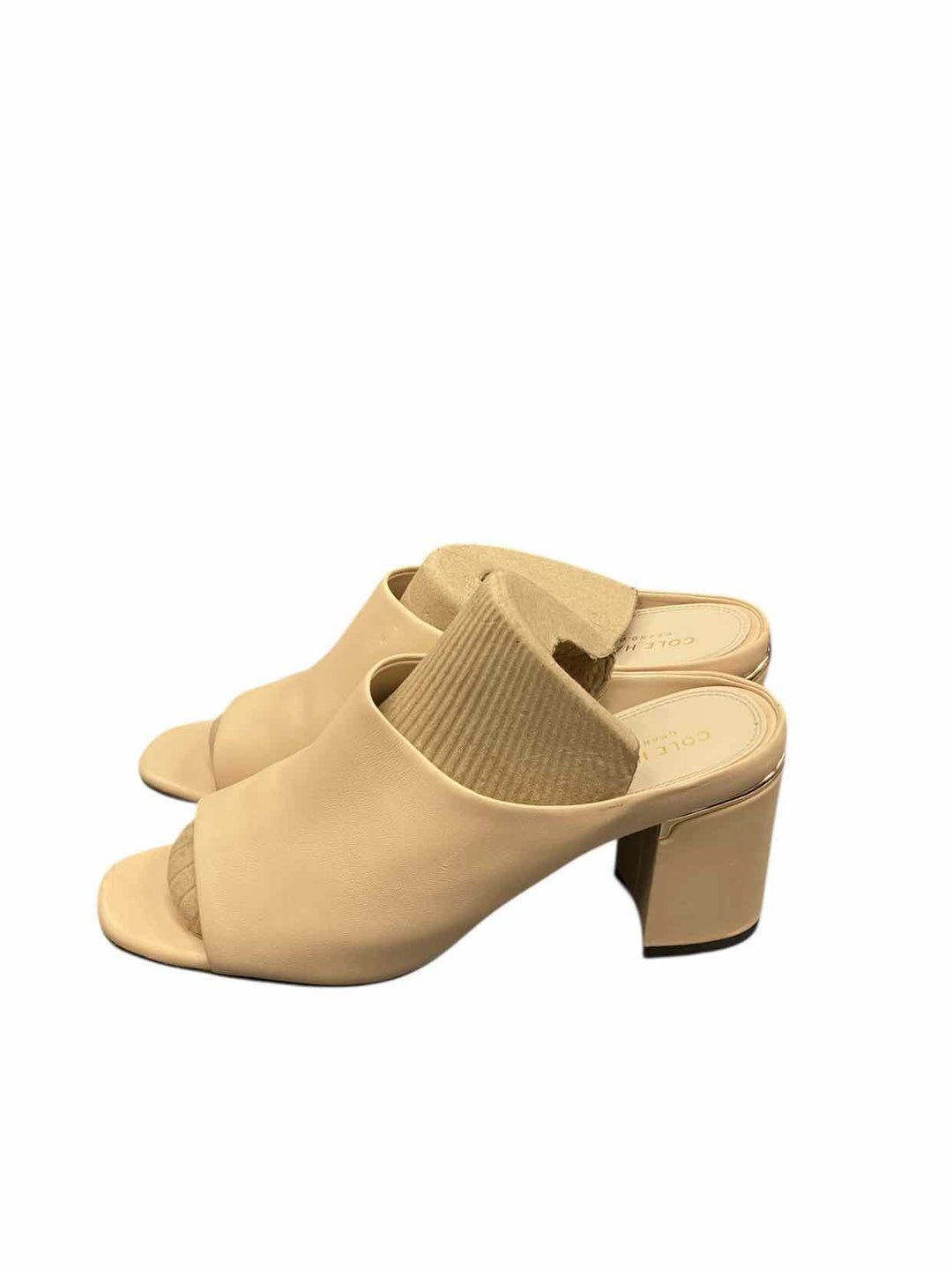 Cole Haan Shoe Size 7.5 Blush Leather Open Toe Heels