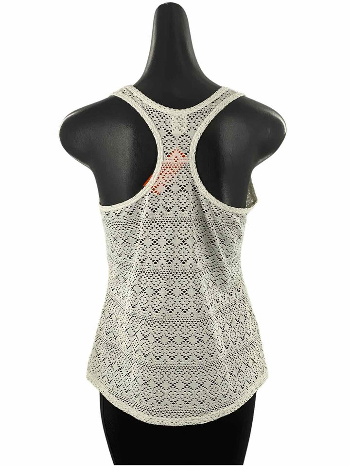 Soybu Size S White Lace Tank Top