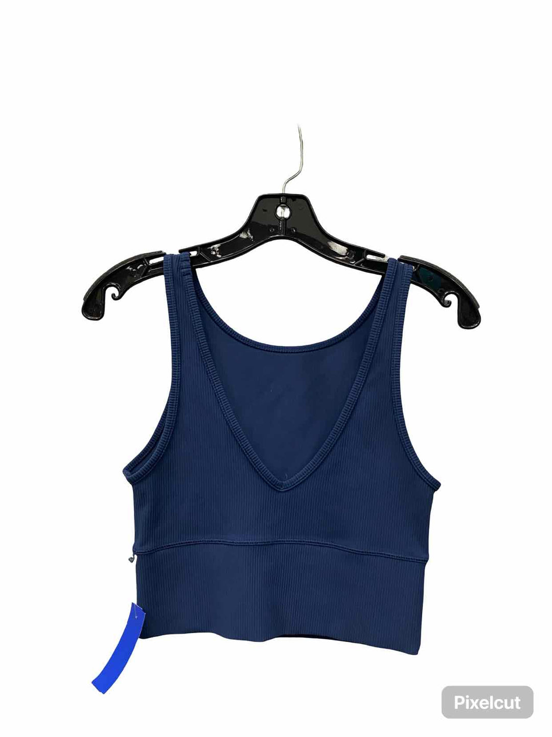 Lululemon Size L Blue Ribbed Athletic Bra