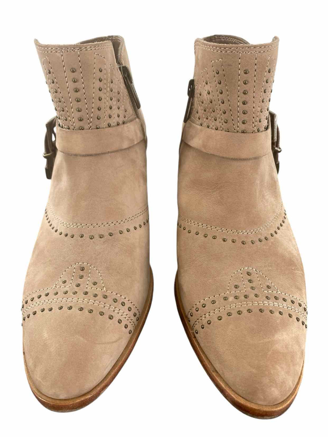 Vince Camuto Shoe Size 8.5 Taupe Leather Boots(Ankle)