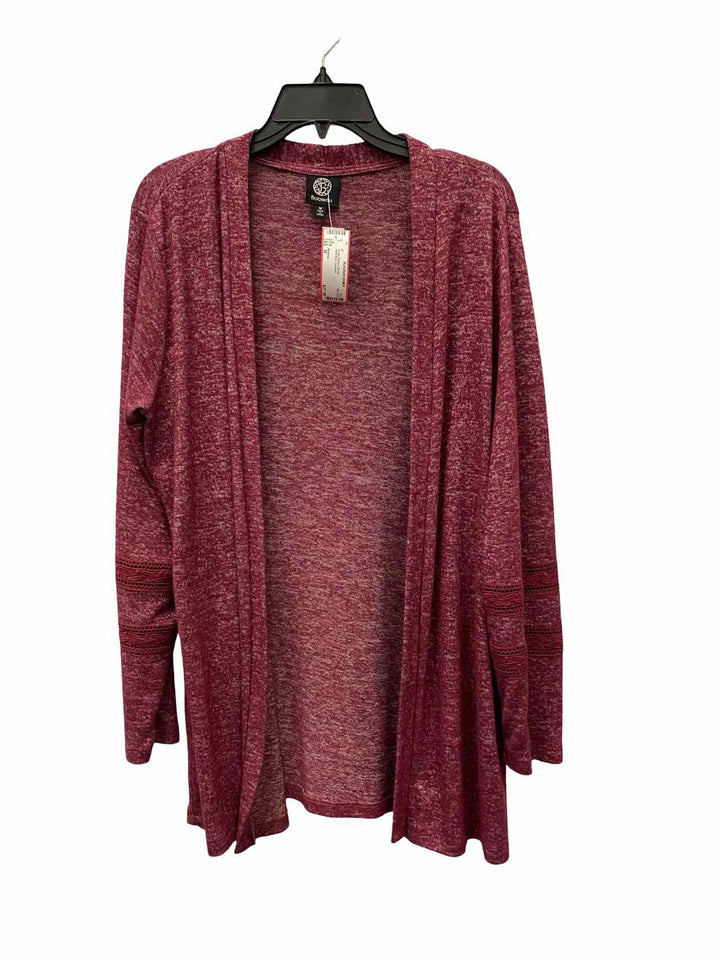 Bobeau Size M Dark Red Long Sleeve Shirts