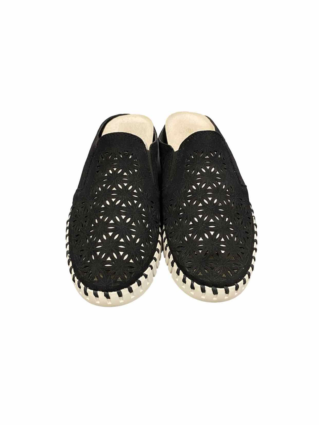 Ilse Jacobsen Shoe Size 40 Black White Tulip 3420 Mule Sneakers