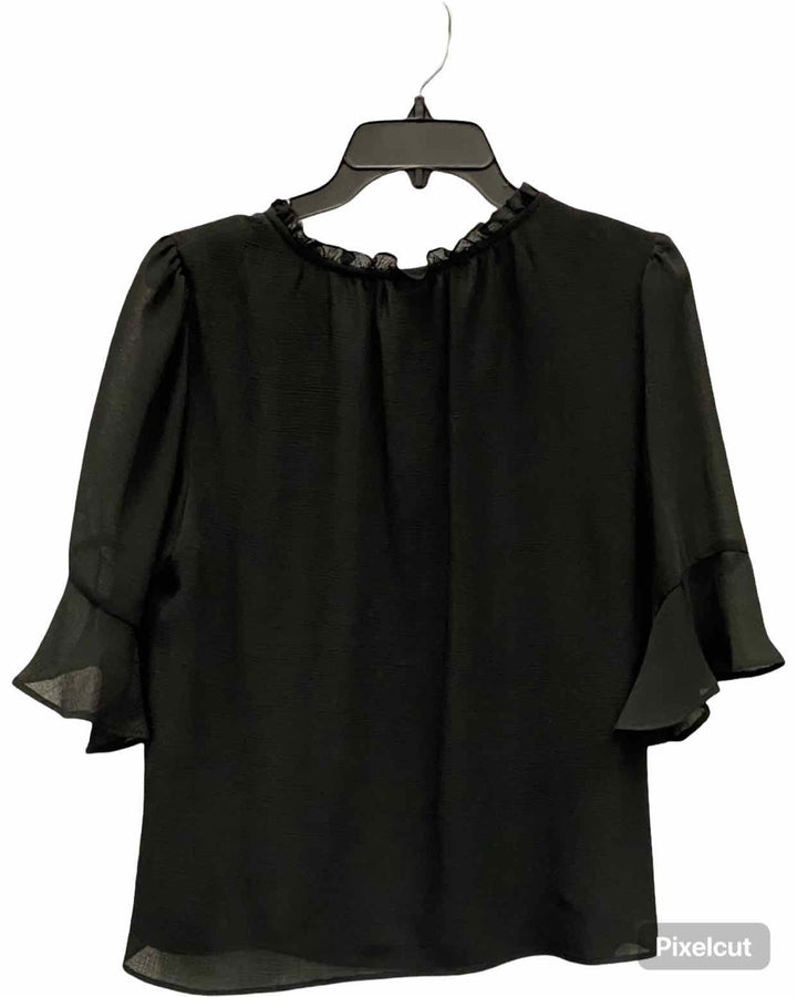 Cece Size L Black Long Sleeve Shirts