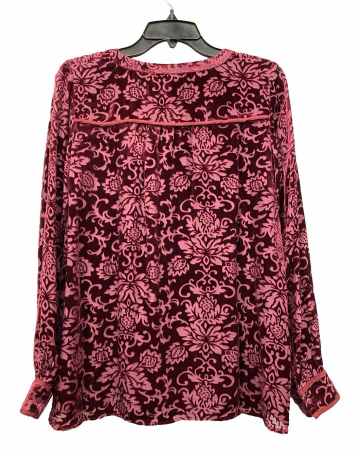 Sundance Size S Burgundy Silk & rayon Long Sleeve Shirts