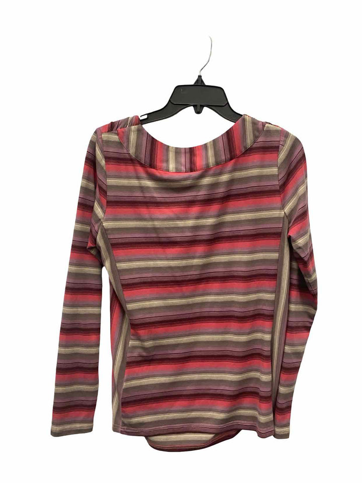 Royal Robbins Size L Purple Pink Stripes Long Sleeve Shirts
