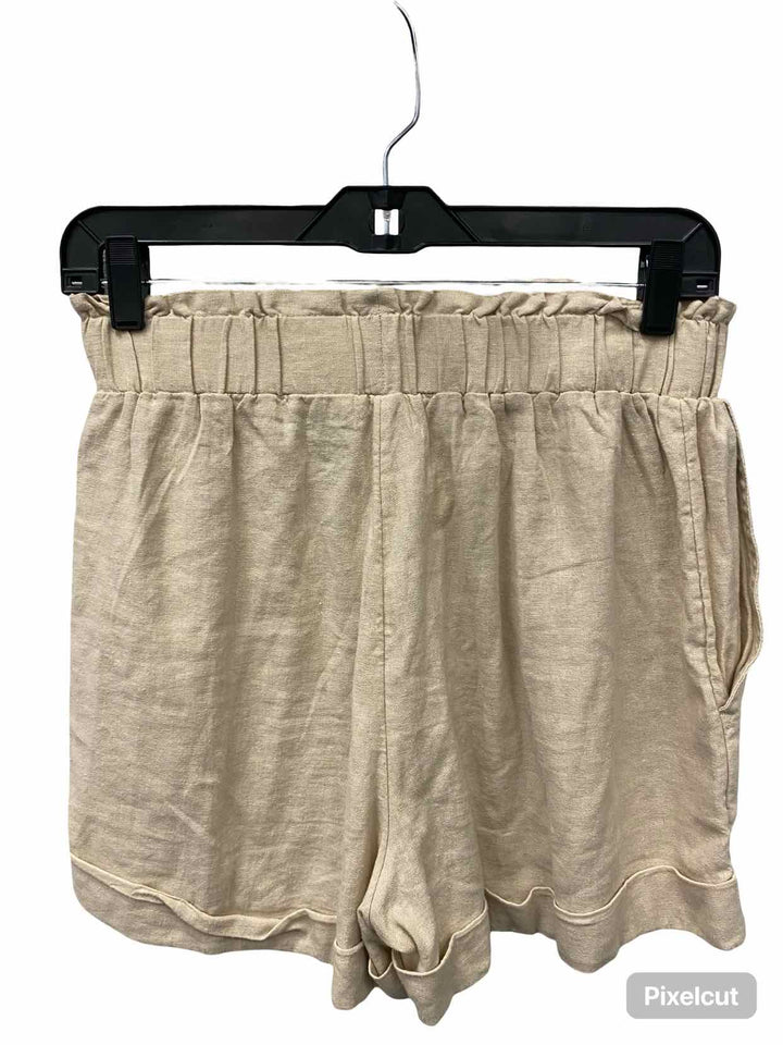 Sports Girl Size 8 Beige 55% Linen Shorts