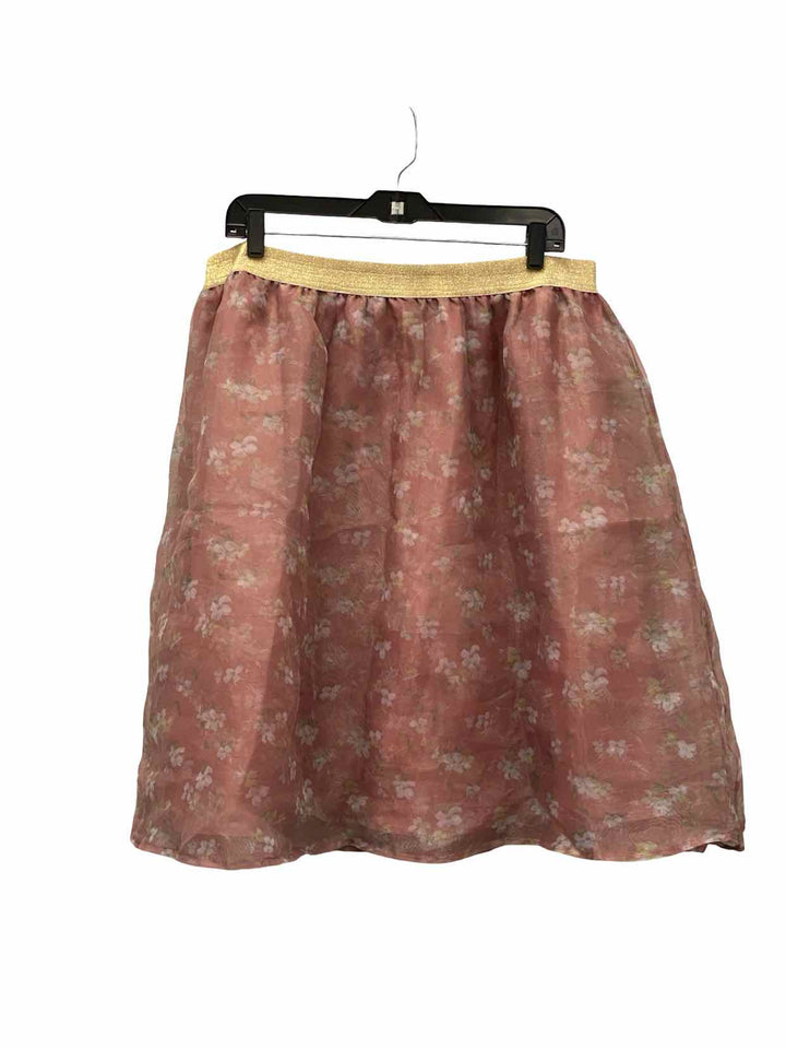 ModCloth Size 1X Pink Floral Skirt