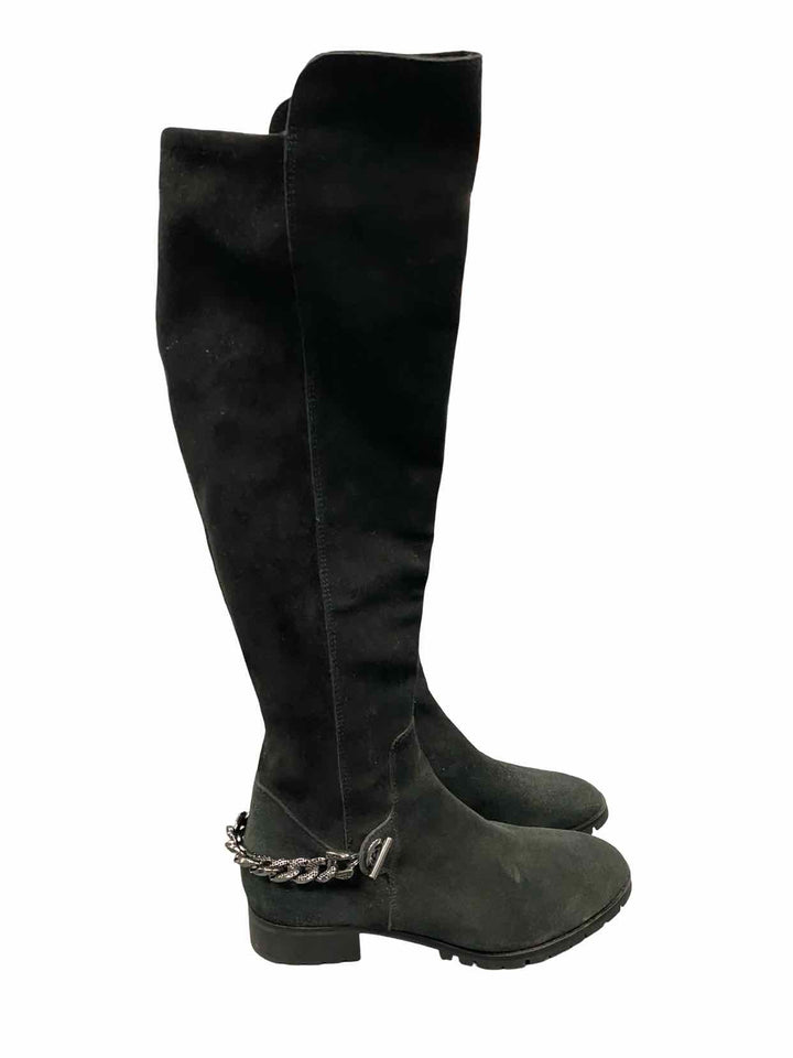 Karl Lagerfeld Shoe Size 7 Black Suede Boots(knee)