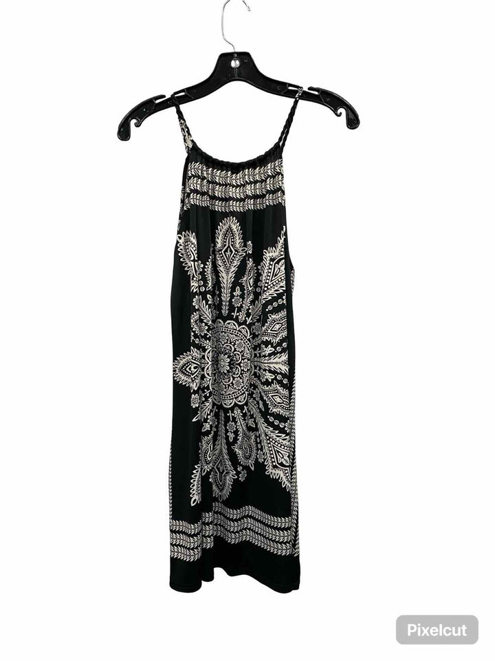 1.2.3. Size One Size Black White Floral Dress