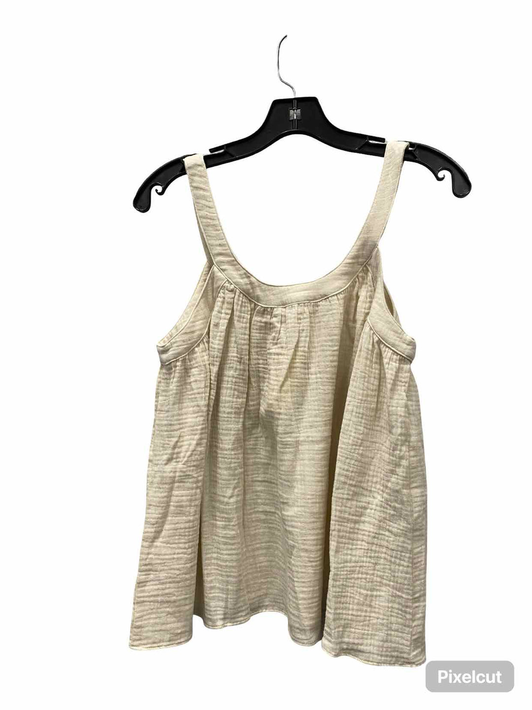 Neuflora Size S Cream 100% cotton Tank Top