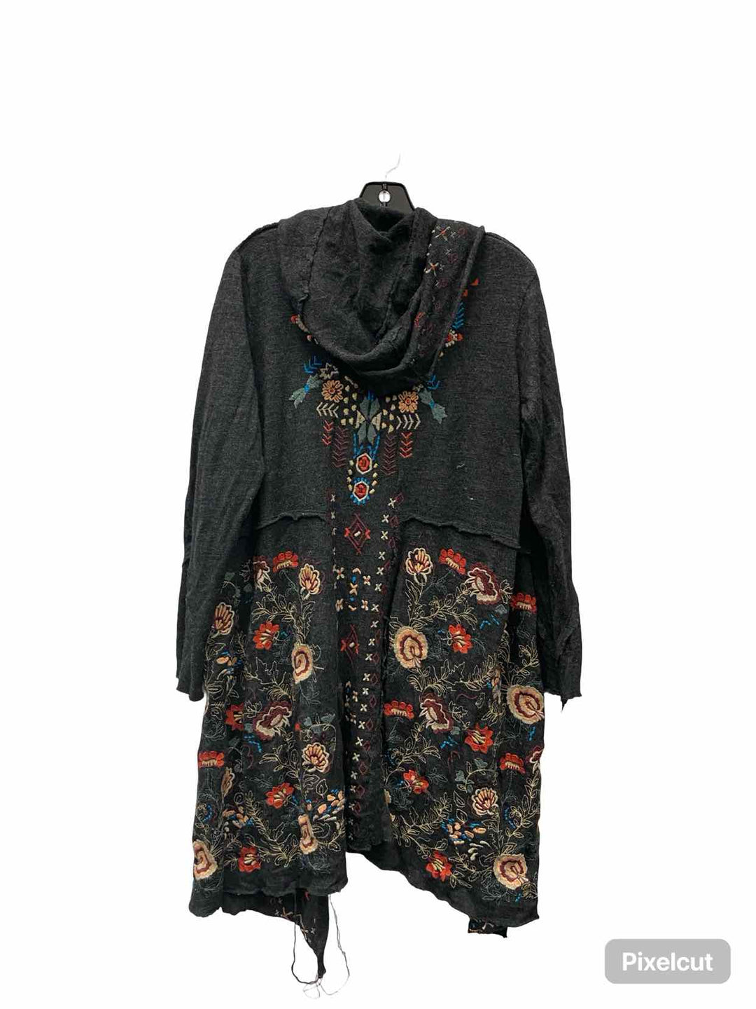 CAITE Size S Gray Embroidered Sweater