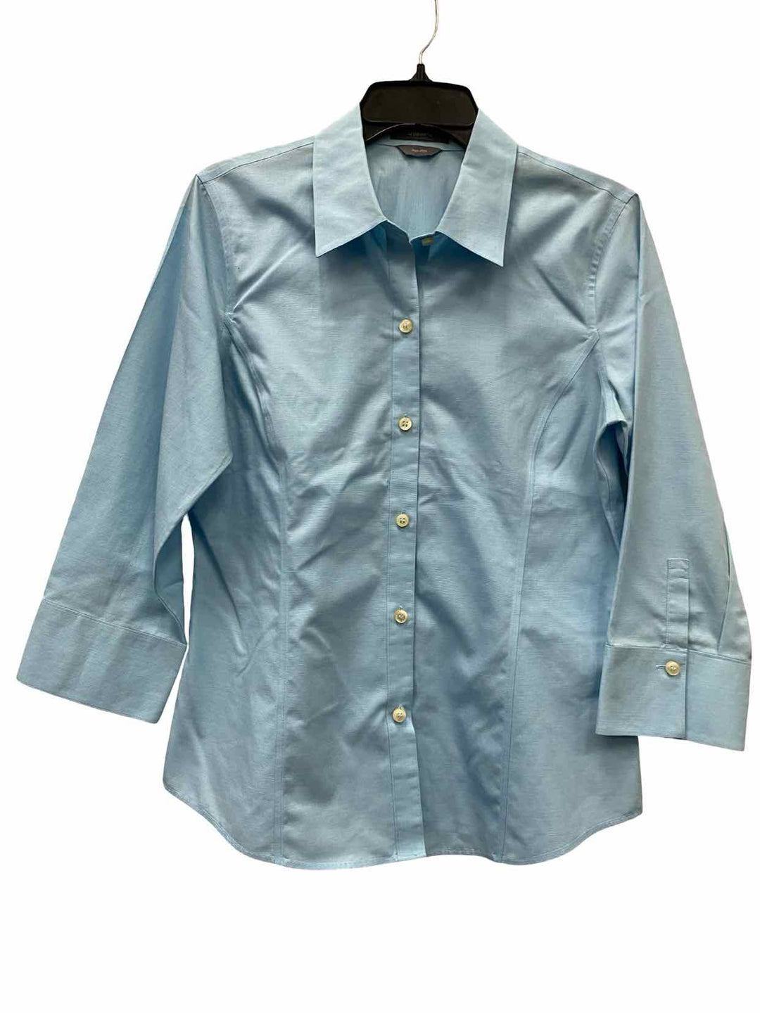 Liz Claiborne Size 8 Blue 100% cotton Long Sleeve Shirts