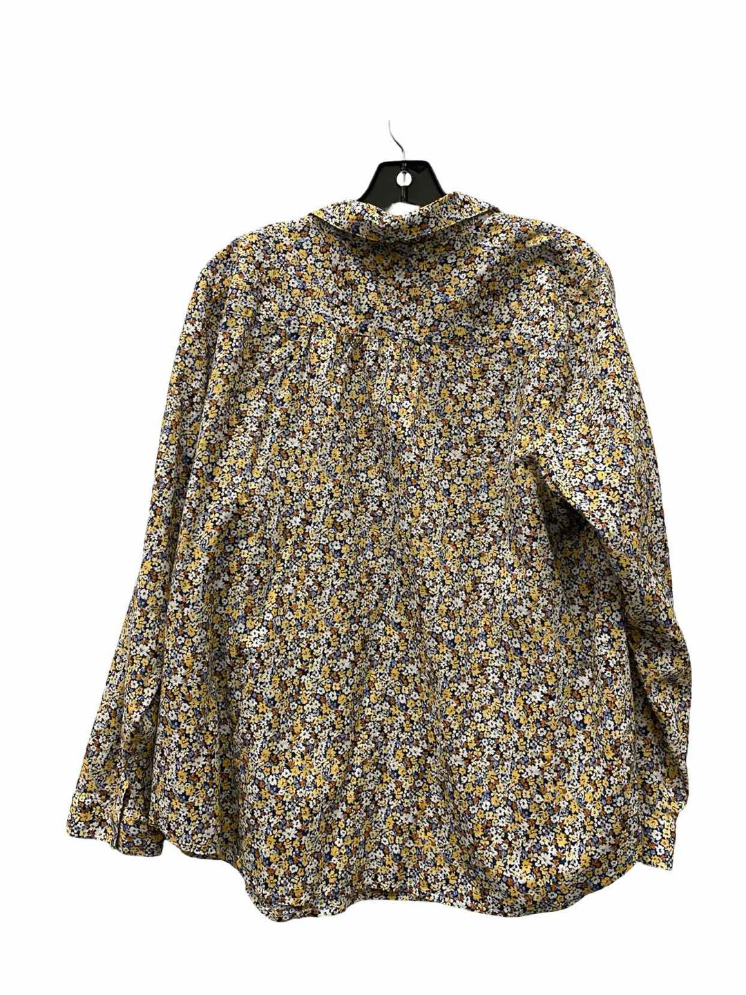 J Jill Size L Multi-Color Floral Long Sleeve Shirts