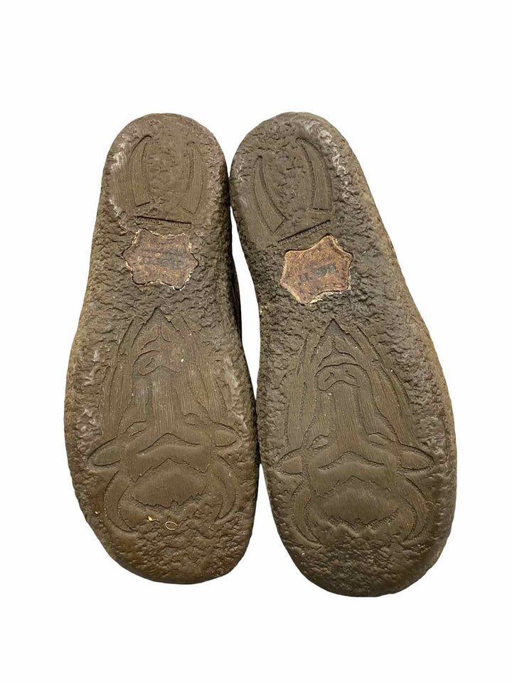 Born Shoe Size 6 Brown Leather Shearling Lining Boots(Ankle)