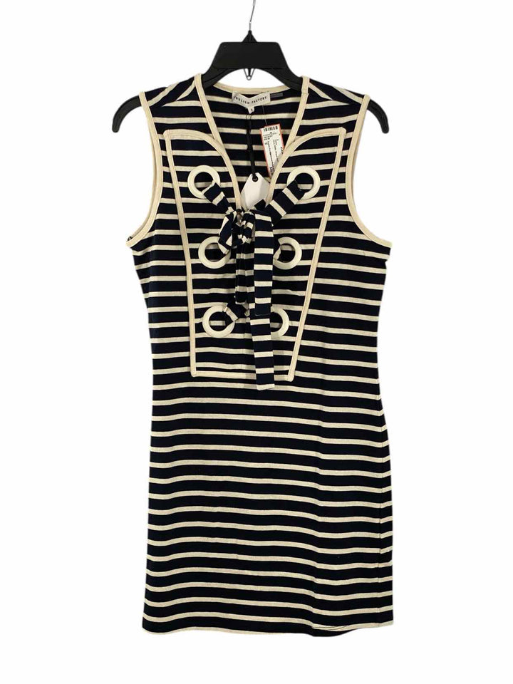 English Factory Size S Navy White Striped Dress