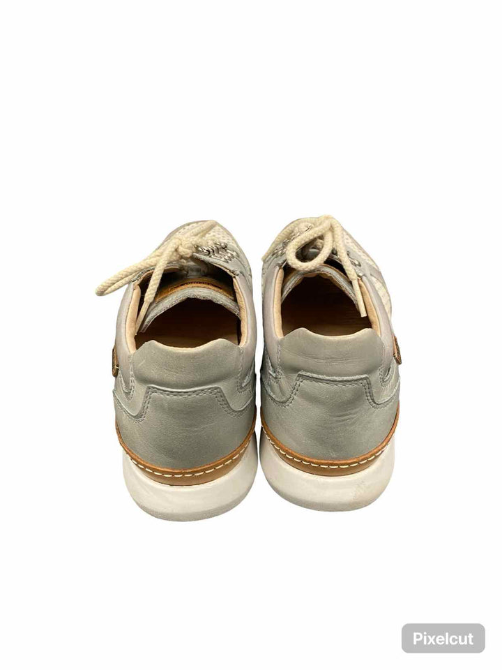 Pikolinos Shoe Size 39 Grey Perforated Leather Sneakers