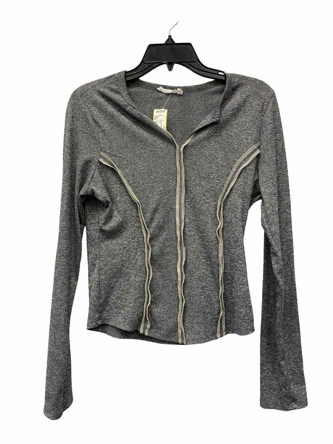 LUSH Size XL Gray Long Sleeve Shirts