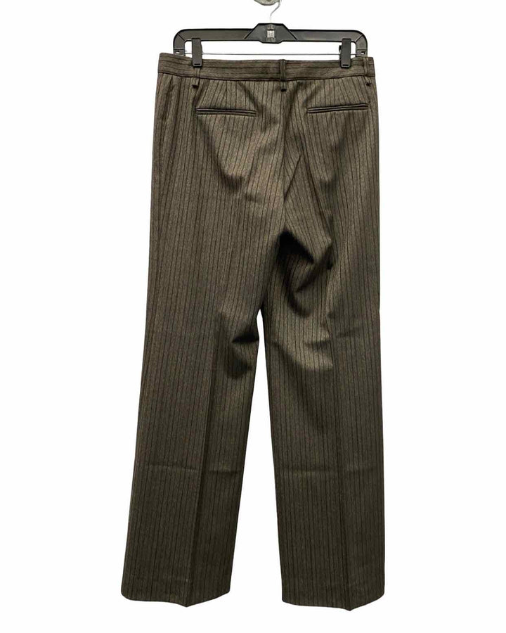 BCBG Size 6 Brown Striped Pants