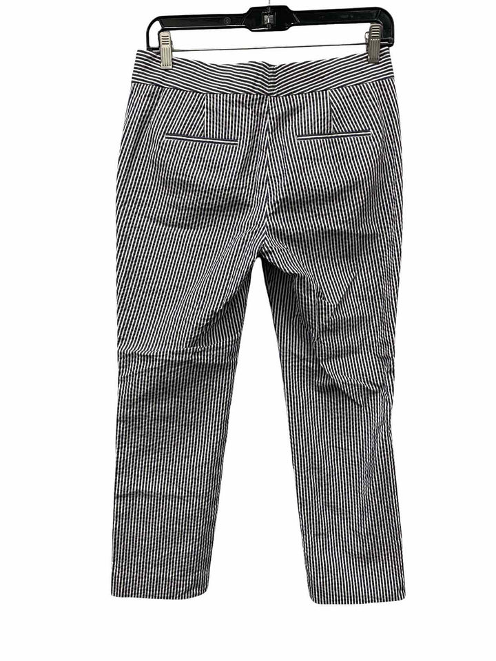 Ann Taylor Size 2P Blue White Stripe Pants