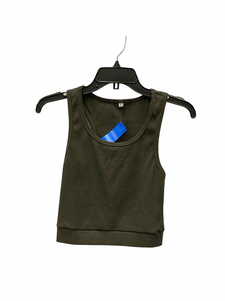 Unknown Brand Size L Brown Tank Top