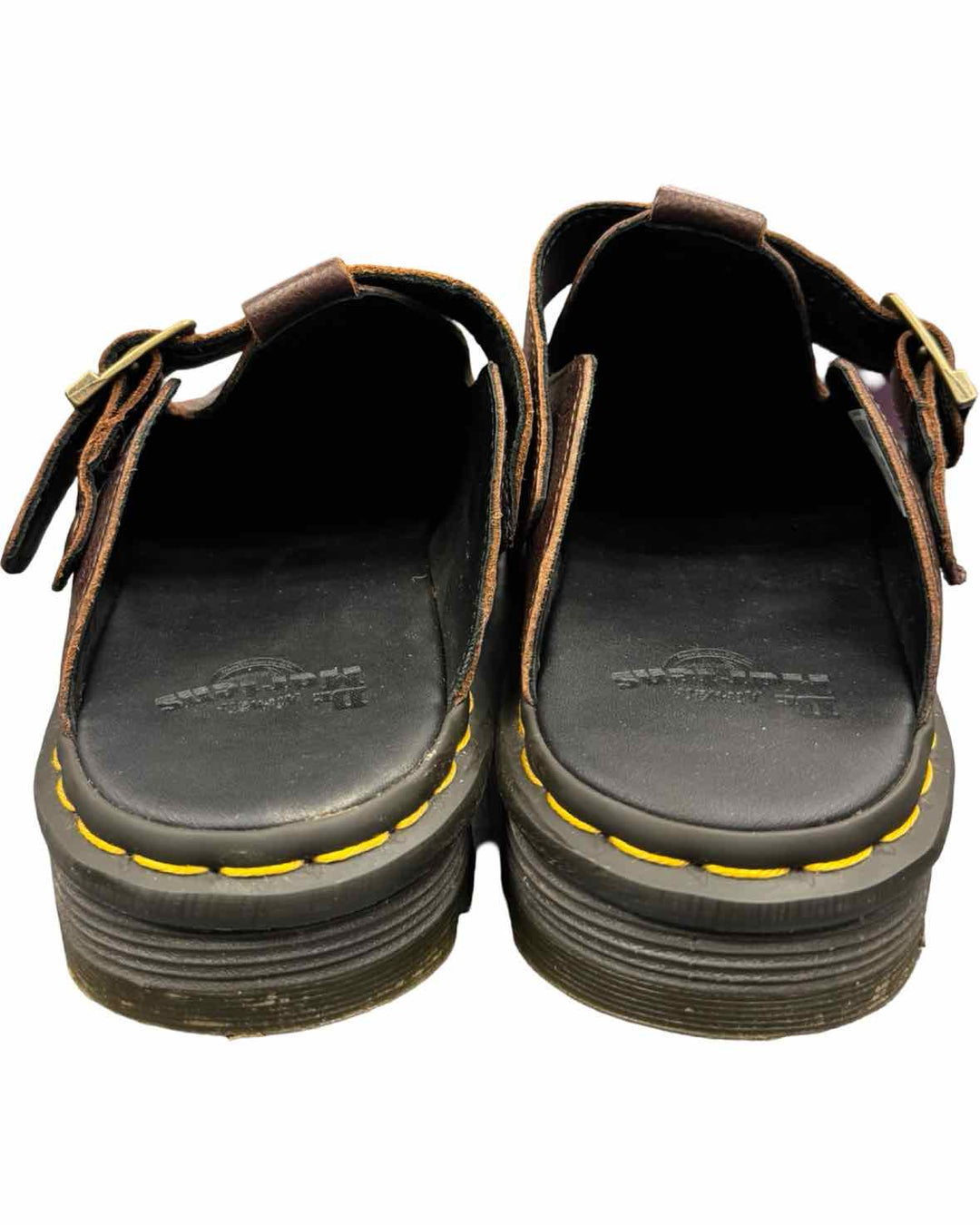 Dr. Marten Shoe Size 9 Brown Leather Leather Clogs