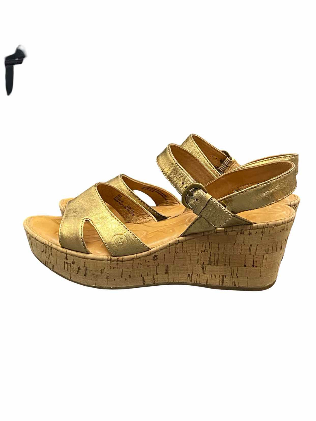 Born Shoe Size 9 Gold Wedge Sandals