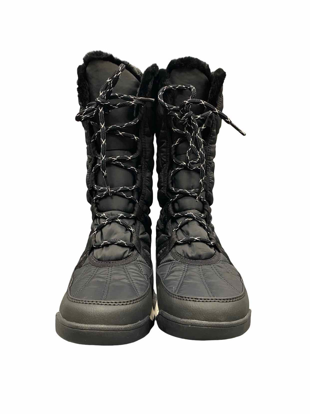 Sorel Shoe Size 9 Black Waterproof Whitney II Tall Lace Boots(knee)