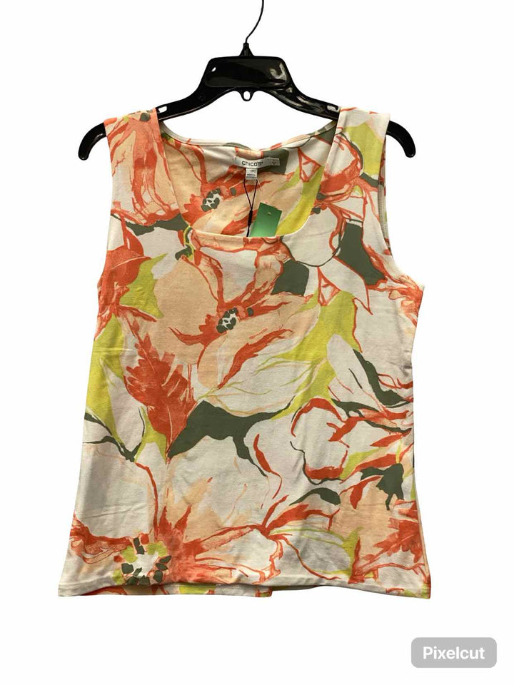 Chico's Size M Multi-Color Floral Tank Top