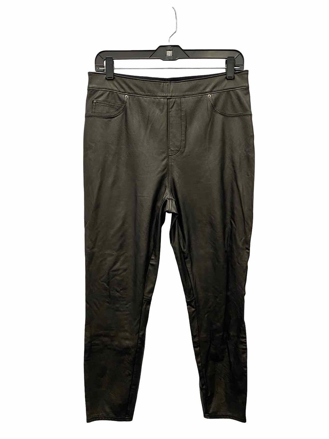 Spanx Size L Black Polyurethane Pants