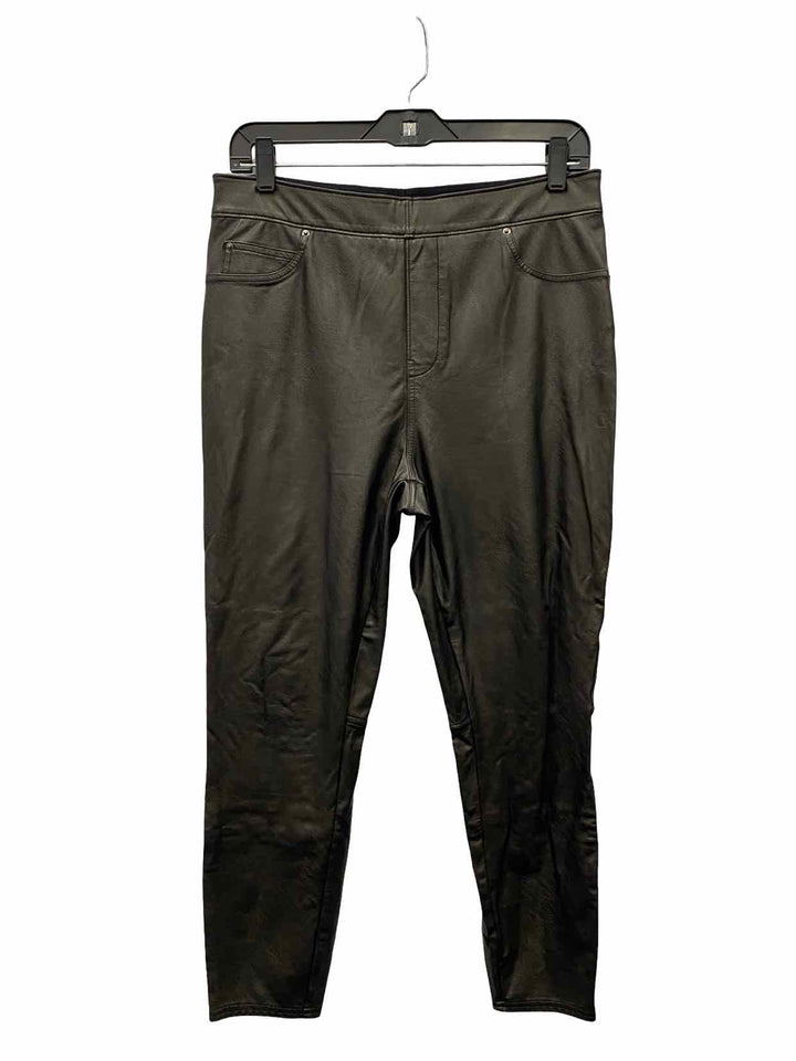 Spanx Size L Black Polyurethane Pants