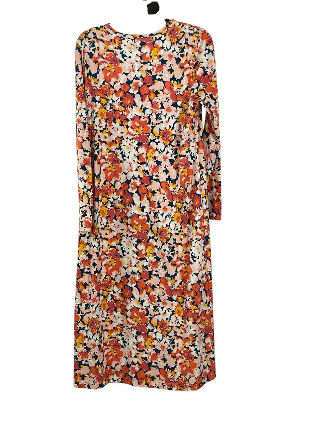 Lands End Size M Red & Orange navy Dress