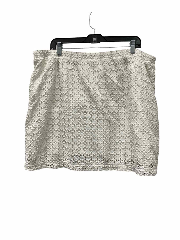 Gap Size XXL White Lace Skirt