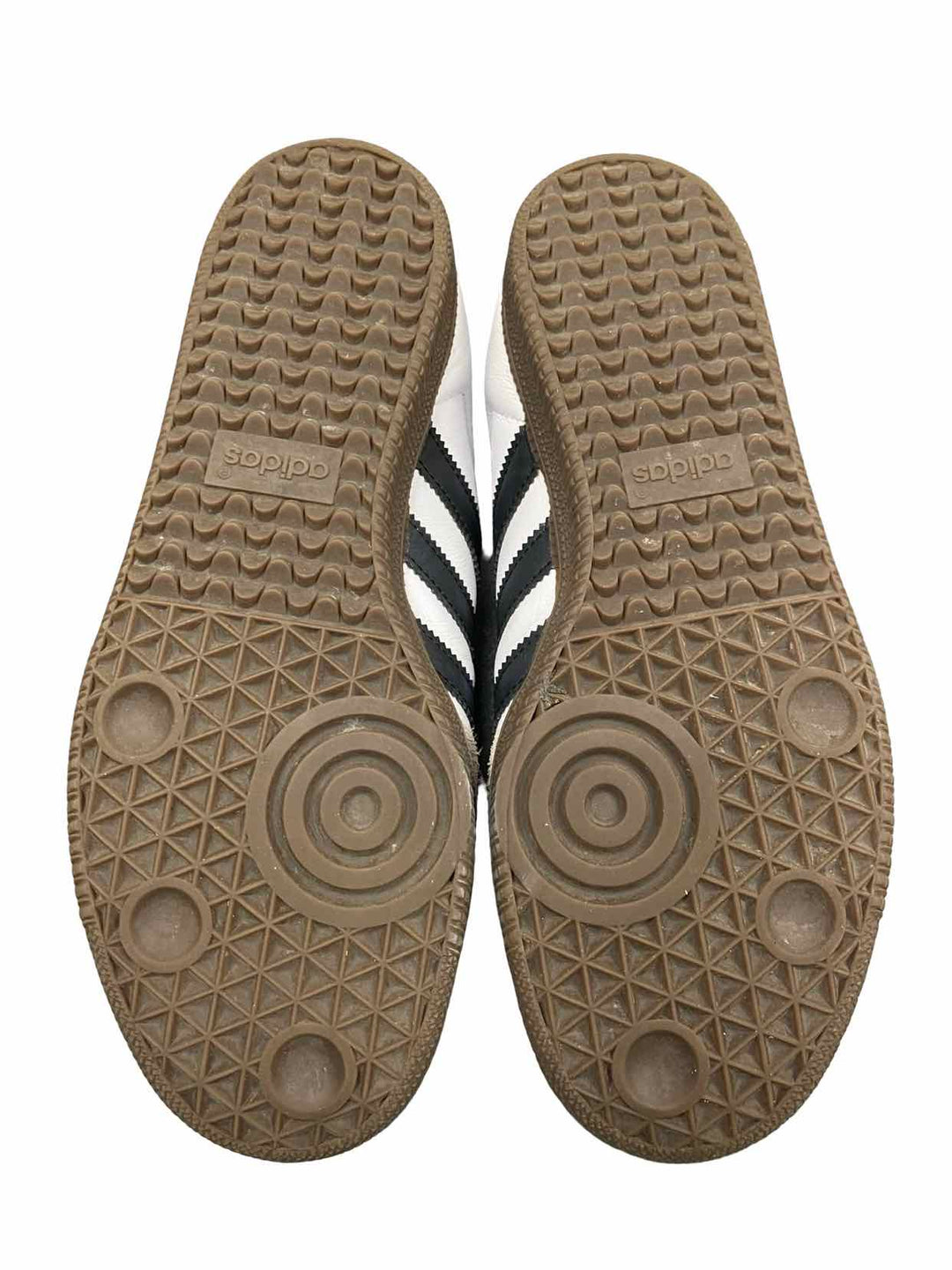 Adidas Shoe Size 8 White Black Leather Samba Sneakers
