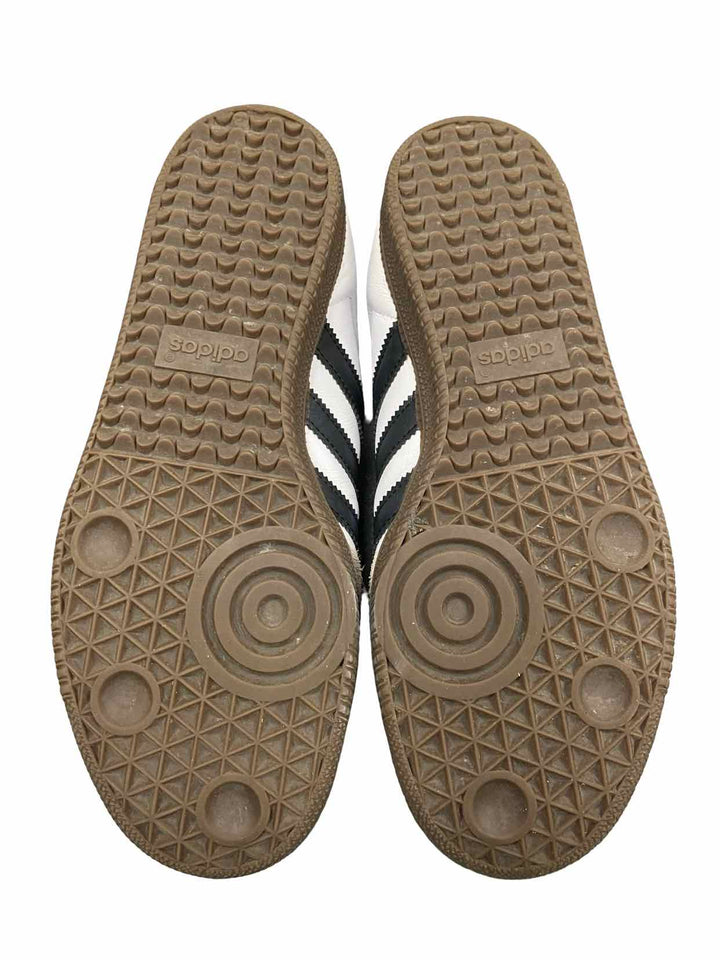 Adidas Shoe Size 8 White Black Leather Samba Sneakers