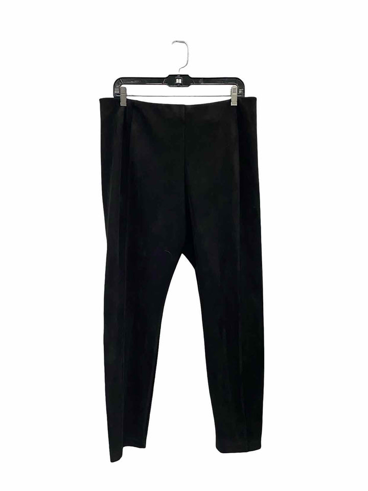 Tahari Size XL Black Faux Leather NWT Pants