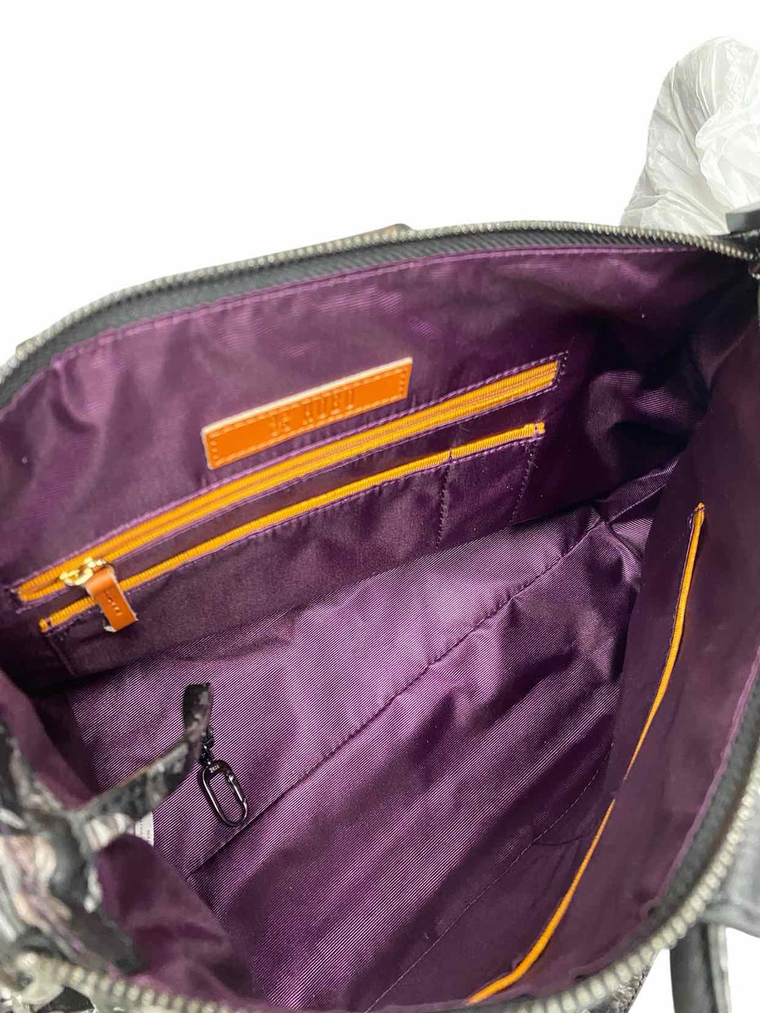 Hobo Black Rose Croco Pring Purse