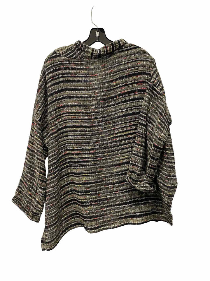 Yasuko Kuriska Size M/L Black Multi Sweater