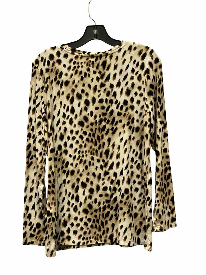 Chico's Size L Animal Print Long Sleeve Shirts