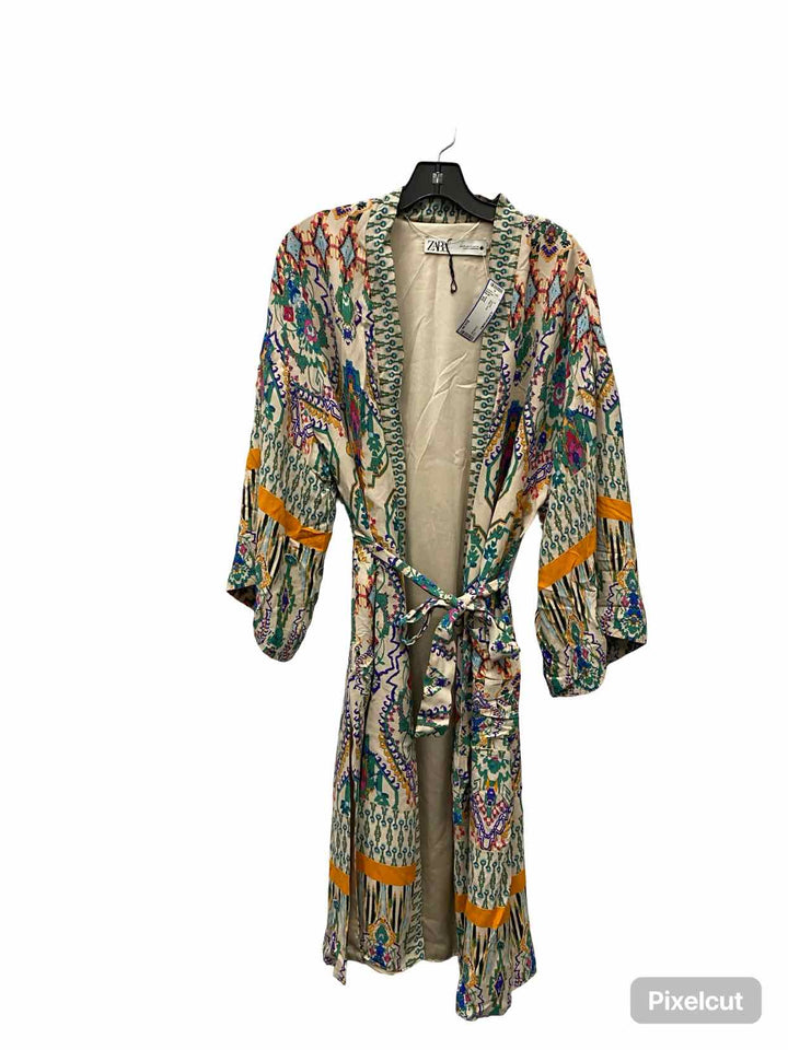 ZARA Size XS Beige Print Jacket