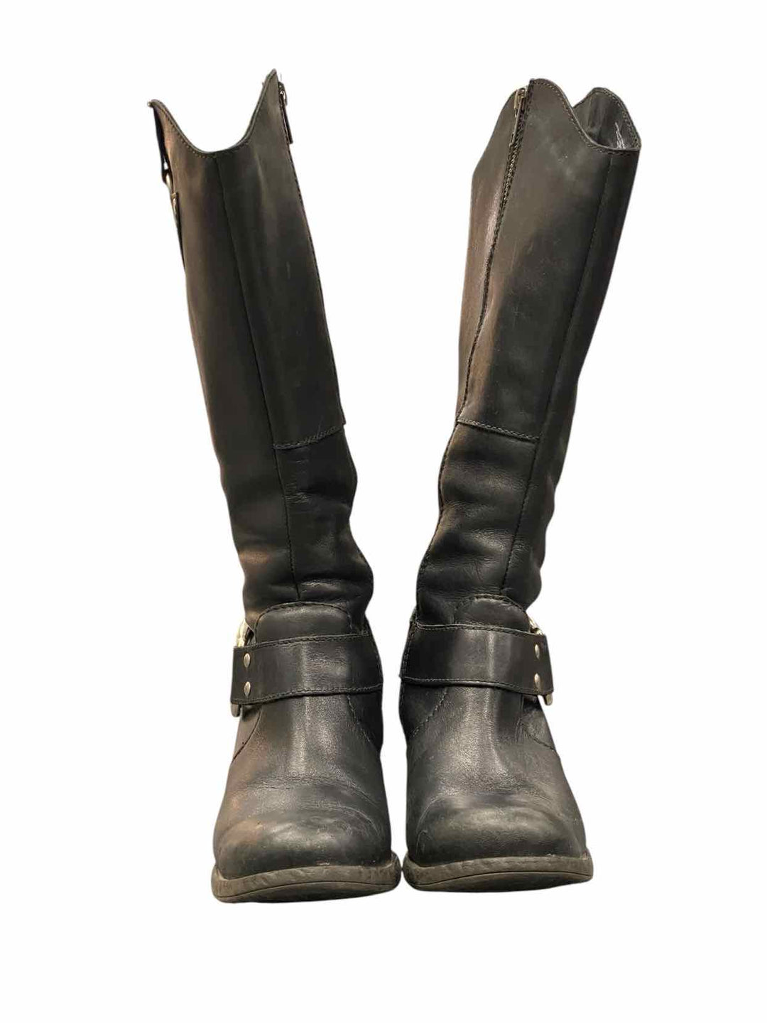 Born Shoe Size 6 Black Leather Boots(Ankle)