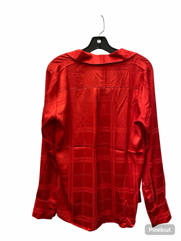 41 Hawthorn Size M Red Button Up Long Sleeve Shirts