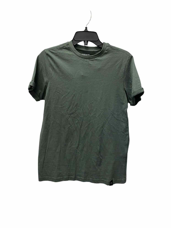 PUll & Bear Size S Green Short Sleeve Shirts