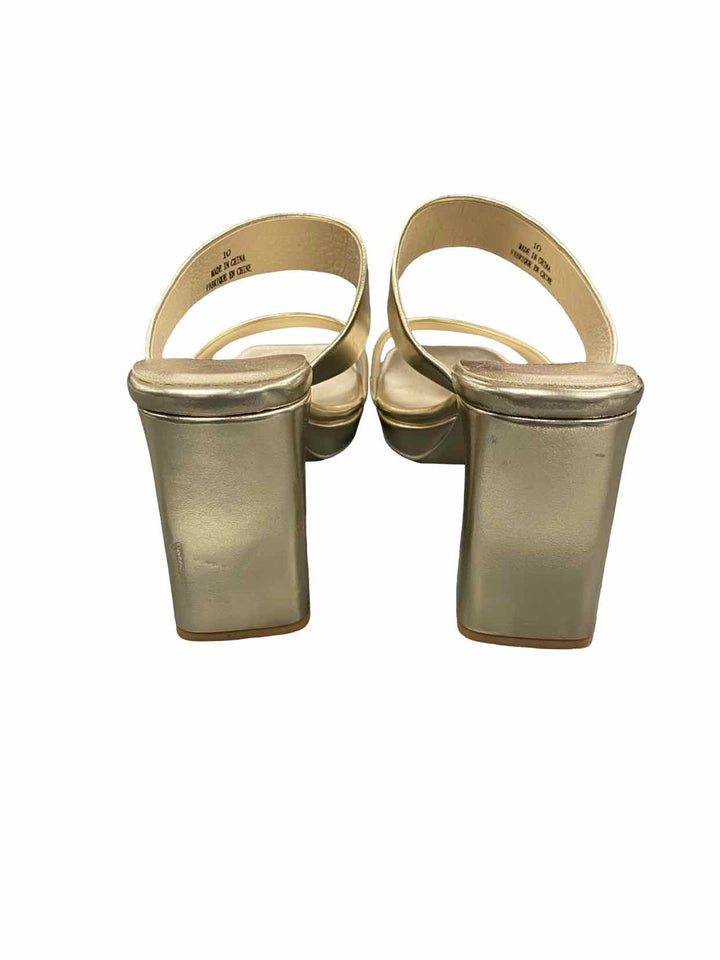 Jeffrey Campbell Shoe Size 10 Gold Heels