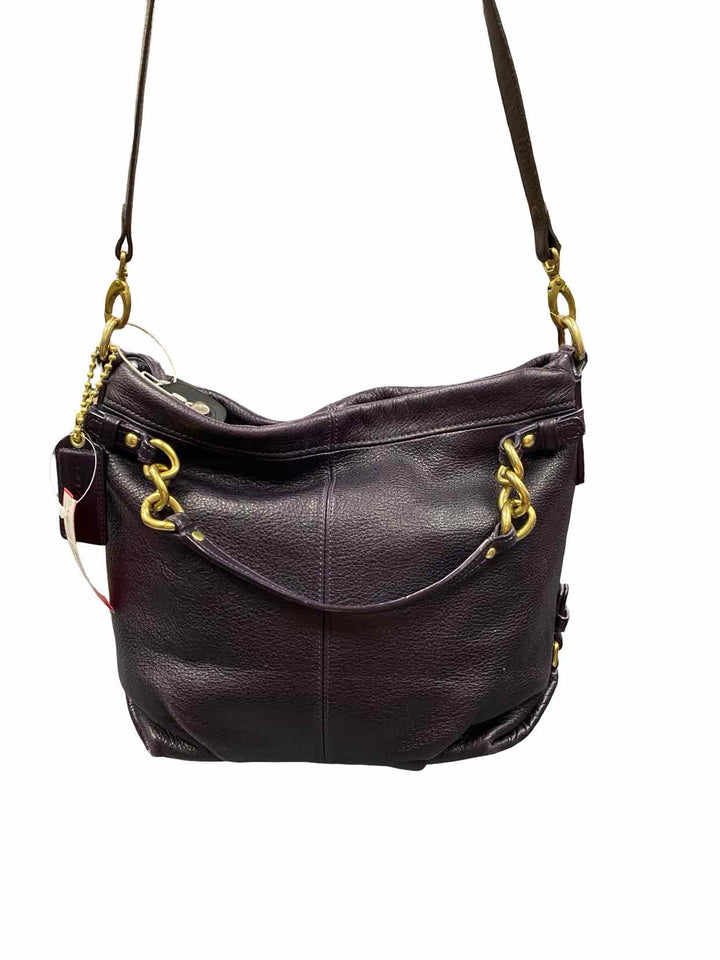 COACH Dark Egg plant Brooke Hobo (Style 14142) Purse