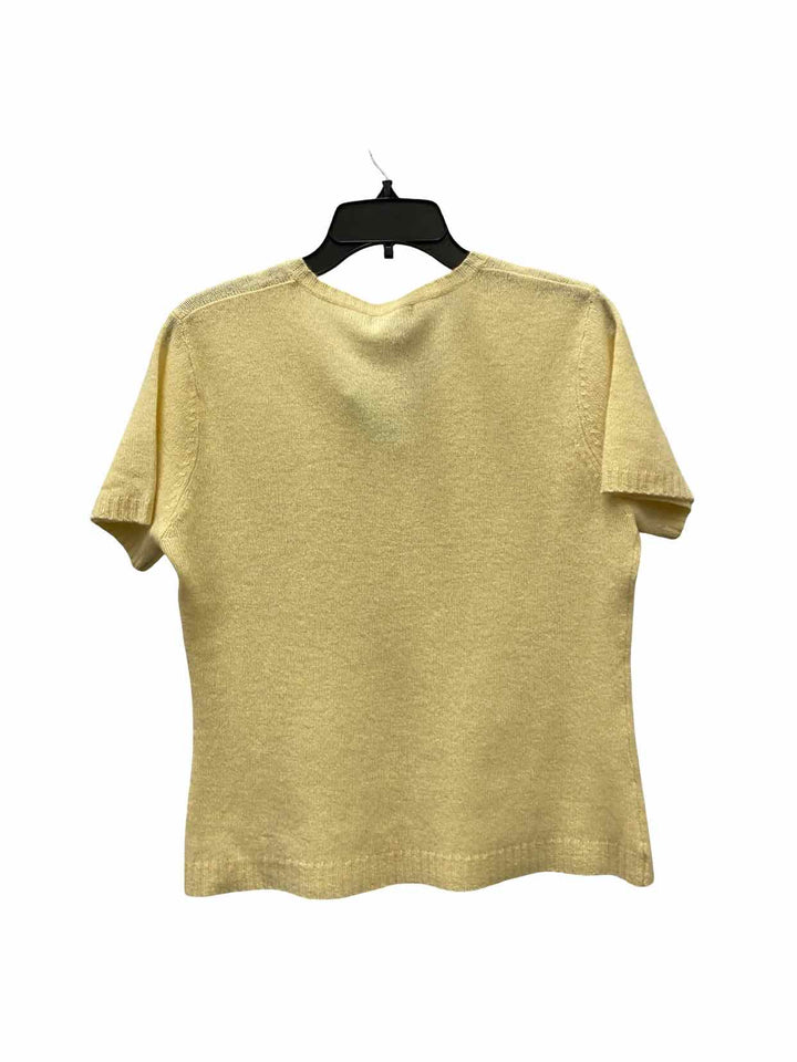 Mendocino Size L Yellow 100% cashmere Sweater