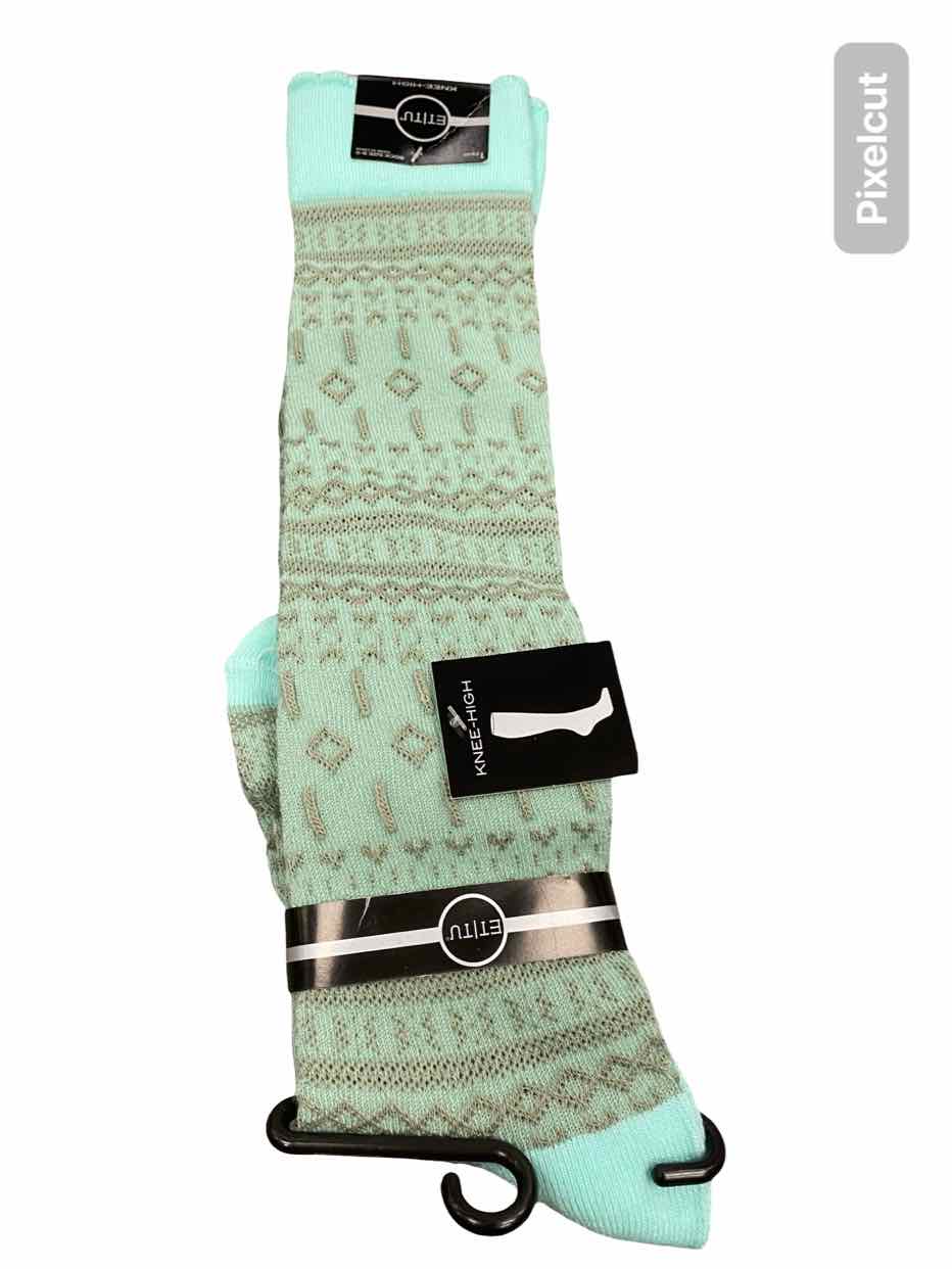 Blue Knee High Socks