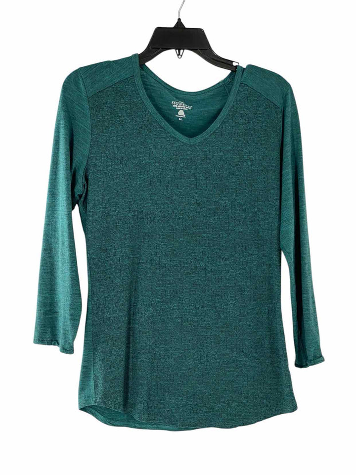 Segments Size M Green 100% Merino Wool Long Sleeve Shirts