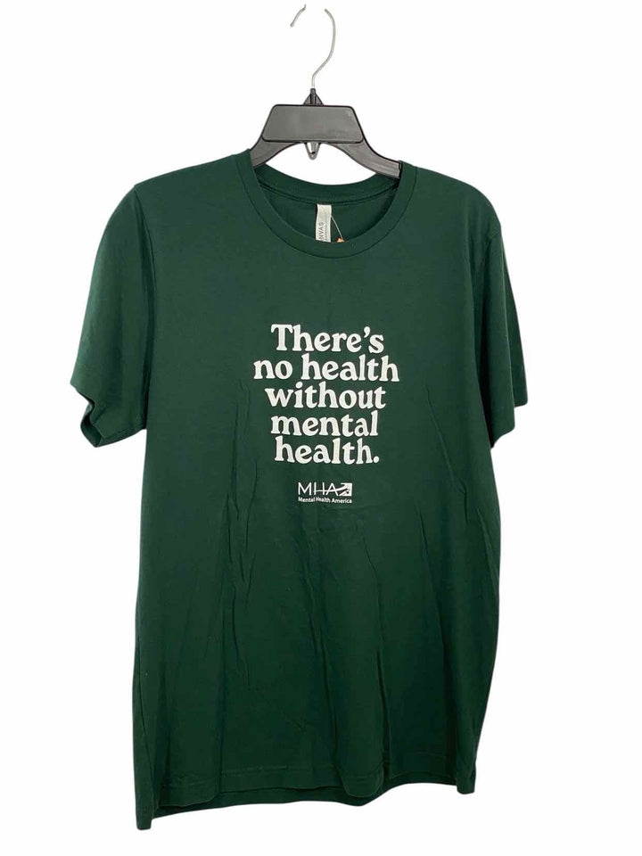 Canvas Size M Green Print T-shirt