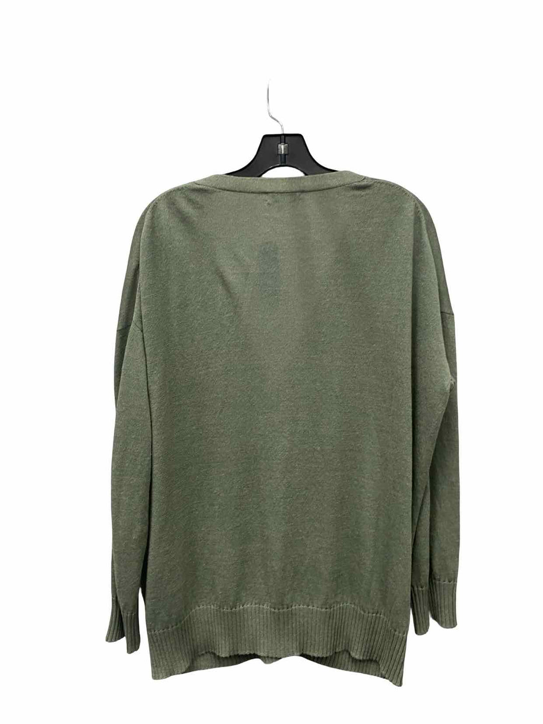 Nordstrom Size L Green 57% linen Sweater